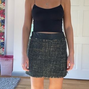 Black and white skirt
